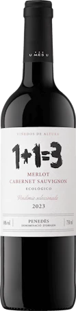 1+1=3 Merlot Cabernet Sauvignon Ecológico 2023